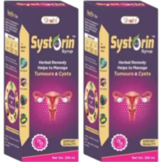 Systorin Syrup 200ml – Ayurvedic Support for Cysts & Fibroids (Pack of 2)