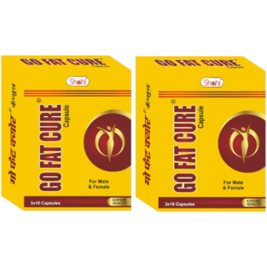 Go Fat Cure Capsules 3x10cap. For Weight Management (Pack of 2)
