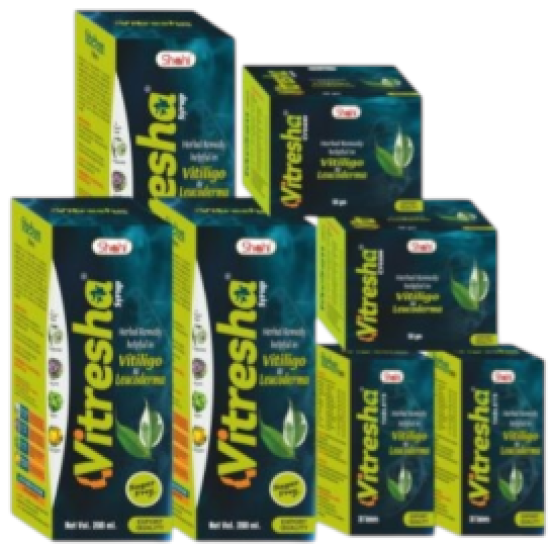 Vitresha One Month Package for Vitiligo (Leucoderma), Skin Patches