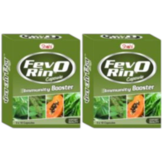 Fev O Rin Capsules 3×10 cap. for Viral Fever (Pack of 2)